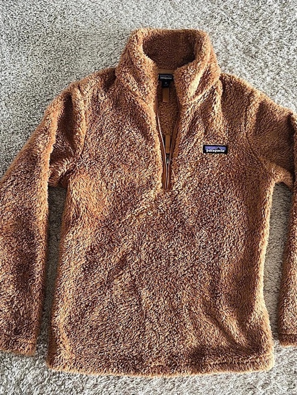 Patagonia Women's Los Gatos 1/4-Zip Fleece Pullover Brown XS